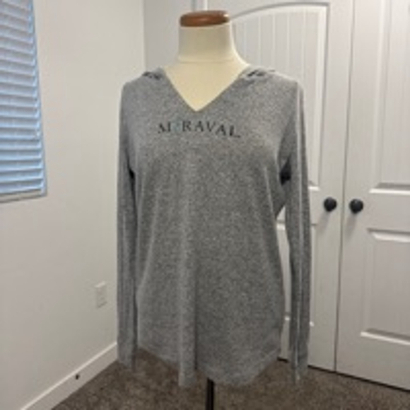 Women's Unbranded Lightweight Hoodie | Size: M | Color: Gray | w/Miravel Logo - Picture 1 of 3